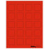 Tabbies Labels-U-Create Laser Labels, 1-1/2" x 1-1/2", Fluorescent Red, 200/Pk