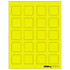 Tabbies Labels-U-Create Laser Labels, 1-1/2" x 1-1/2", Fluorescent Yellow, 200/Pk