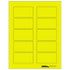 Tabbies Labels-U-Create Laser Labels, 3-1/4" x 1-3/4", Fluorescent Yellow, 100/Pk