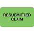 Insurance Labels, Resubmitted Claim, 1-1/2 x 7/8, Fl. Green, 250/Roll (MAP1470)