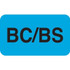 Insurance Provider Labels, BC/BS, 7/8 H x 1-1/2 W, Light Blue, 250/Roll