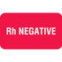 Medical Chart Labels, Rh Negative, 1-1/2 x 7/8, Red/White, 250/Roll (MAP1720)