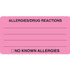 Allergy Labels, Allergies/Drug Reactions, 3-1/4 x 1-3/4, Fl/ Pink, 250/RL (MAP1730)