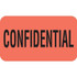 HIPAA Compliant Labels, Confidential, 1-1/2 x 7/8, Fl. Red, 250/Roll (MAP2000)