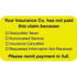 Patient Responsibility Labels, Your Insurance, 250/Box (MAP2120)