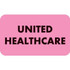 Insurance Provider Labels, United Healthcare, 7/8 H x 1-1/2 W, Fluorescent Pink, 250 per Roll