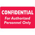 HIPAA Compliant Labels, Confidential For Authorized Personnel Only, 4 x 2-1/2, Red/White, 100/Roll (MAP253)