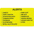 Medical Alert Checklist Stickers 1-3/4 H x 3-1/4 W Chartreuse 250 Roll