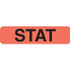 Medical Chart Labels, STAT, 1-1/4 x 5/16, Fl. Red/Black, 500/Roll (MAP343)