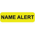 Chart Labels, Name Alert, 1-1/4 x 5/16, Fl. Chartreuse, 500/Roll (MAP345)