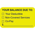Patient Responsibility Labels, Balance Due, 250/Box (MAP3720)