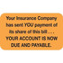Insurance Labels, Your Insurance, 1-1/2 x 7/8, Fl. Orange, 250/Roll (MAP4100)