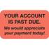 Billing/Collection Labels, Your Account Is Past Due, 250/Box (MAP4880)