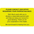 Billing/Collection Labels Contact Office (MAP4800)