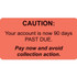 90 Days Past Due Label, 3-1/4"W X 1-3/4"H, 250/RL (MAP4840)