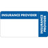 Insurance Labels, Insurance Provider, 3-1/4 x 1-3/4, Blue/White, 250/Roll (MAP5190)