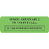 Billing and Collection Labels, If You Are Unable, 3 x 1, Fl. Green, 250/Roll (MAP5800)