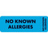 Allergy Labels, Allergic To, 3 x 1, Lt. Blue, 250/Roll