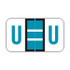 POS 3400 Series Labels Letter U (500/Roll)