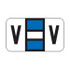 POS 2000 Label Letter V (240/Pack)