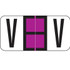 Reynolds & Reynolds Alpha Label, Letter V