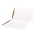 Colored Folders, End Tab, Legal Size, 3/4" Expansion, Fasteners Positions 1 and 3, 14pt White 50/Box
