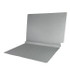 Colored End Tab Folders, 1-1/2 Expansion, Letter Size, Gray, 50/Bx