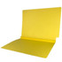 Colored End Tab Folders, 1-1/2 Expansion, Letter Size, Yellow, 50/Bx