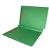 Colored End Tab Fastener Folders, 1-1/2 Expansion, Letter Size, Green, 50/Bx