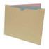 End Tab File Jacket, Flat-No Expansion, Letter Size, Manila, 250/Bx (S-9104-B)