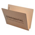 Confidential Printed File Folders S-09166, Letter Size, End Tab, Confidential Printed, 11pt, 2 Fasteners, 50/Bx