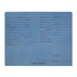 Blue Letter Size Auto Dealer Jacket with Front Printed, 11 pt Blue Stock, Packaged 100/box