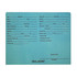 Turquoise Letter Size Auto Dealer Jacket with Front Printed, 11 pt Turquoise Stock, Packaged 100/box