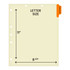 Chart Dividers, Side Tab, Position 1, Progress Notes, Orange, 100/Box