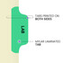 Chart Dividers, Side Tab, Position 2, Lab, Lt Green, 100/Box