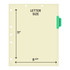 Chart Dividers, Side Tab, Position 2, Progress Notes, Lt Green, 100/Box
