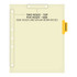 Chart Dividers, Side Tab, Position 3, Procedures, Lt Amber, 100/Box