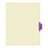 Chart Dividers, Side Tab, Position 4, Therapy, Purple, 100/Box