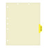 Chart Dividers, Side Tab, Position 4, X-Ray/EKG, Lt Yellow, 100/Box