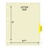 Chart Dividers, Side Tab, Position 4, X-Ray/EKG, Lt Yellow, 100/Box
