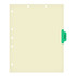 Chart Dividers, Side Tab, Position 5, Financial, Lt Green, 100/Box