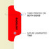 Chart Dividers, Side Tab, Position 5, Radiology, Red, 100/Box