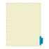 Chart Dividers, Side Tab, Position 6, Correspondence, Blue, 100/Box