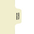 Chart Divider Tab, Position 6, Clear, Hospital Records, Pack/100