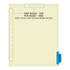 Chart Dividers, Side Tab, Position 6, Medical Records, Blue, 100/Box