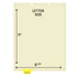 Chart Dividers, Bottom Tab, Position 2, Correspondence, Lt Yellow, 100/Box