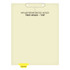 Chart Dividers, Bottom Tab, Position 2, Correspondence, Lt Yellow, 100/Box