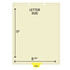 Chart Dividers, Bottom Tab, Position 5, Telephone Message, Lt Yellow, 100/Box