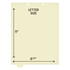 Chart Dividers, Bottom Tab, Position 2, Clear/Blank, 100/Box