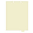 Chart Divider, Bottom Tab, Position 6, Clear, Blank, Pack/100